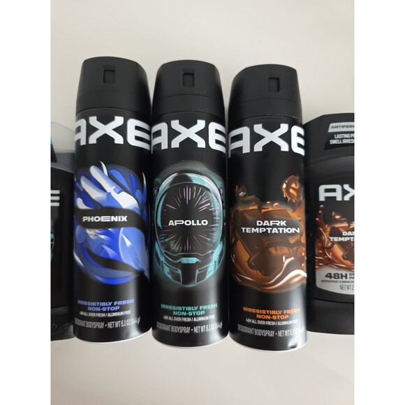 AXE Men Variety Pack 6 Body Spray & Deodorant Stick 5.1oz & 2.7oz New - Picture 4 of 4